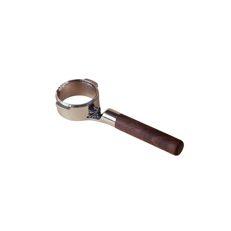 Bottomless coffee integrated handle coffee machine handle E61 hot mom universal 316 stainless steel walnut