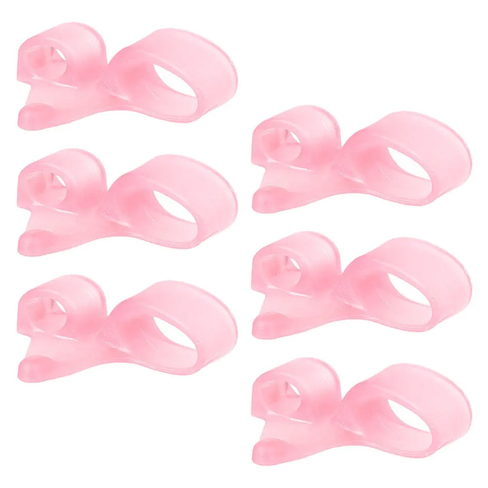 

12pcs Reusable Separators Ergonomic Foot Finger Separator Pain Relief Hammer Toe Corrector Valgus Correction Tool Toe Spacers