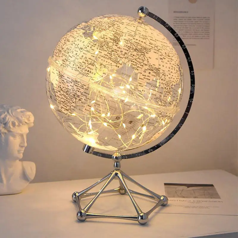 Transparent globe ornament light luxury high-end living room office entrance decoration large ornament, decoration