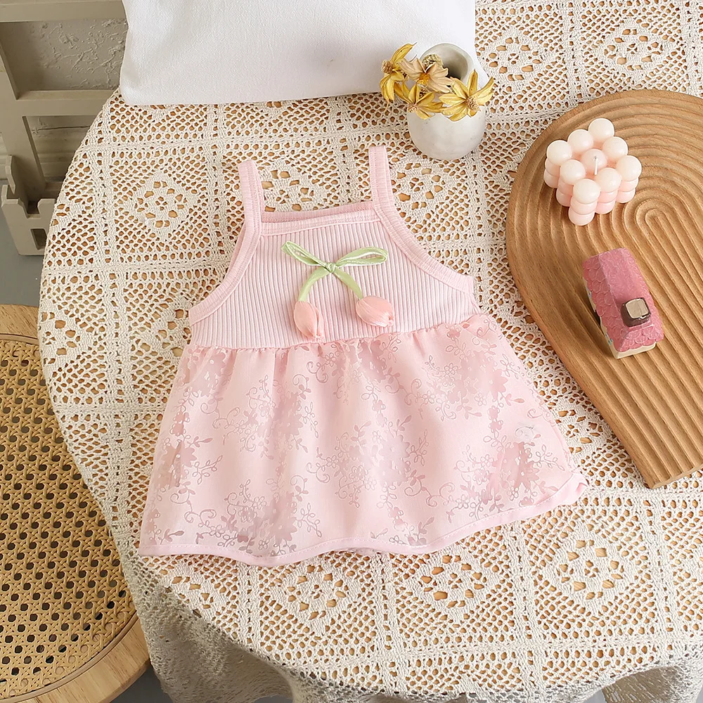 Cotton Breathable Baby Clothing Sets Sweet And Cute Baby Bodysuit One Pieces Summer Versatile Baby Girl Clothes