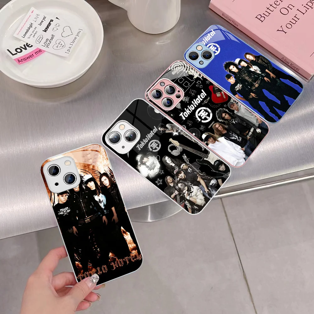 Hot Band T-Tokio H-Hotel Phone Case Tempered Glass For Iphone 14 13 12 11 Pro Mini XS MAX 14Plus X XS XR Cover