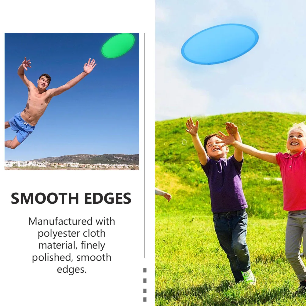 

15 Pcs Folding Fan Flying Disc Round Fans Foldable Outdoor Toys Soft Disk Polyester Child Kids Sports