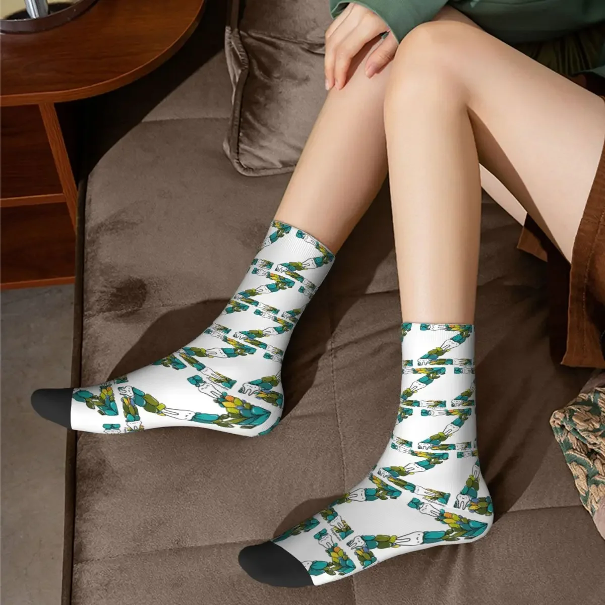 Bas absorbant la sueur Z Harajuku, chaussettes longues toutes saisons, accessoires pour cadeaux unisexes