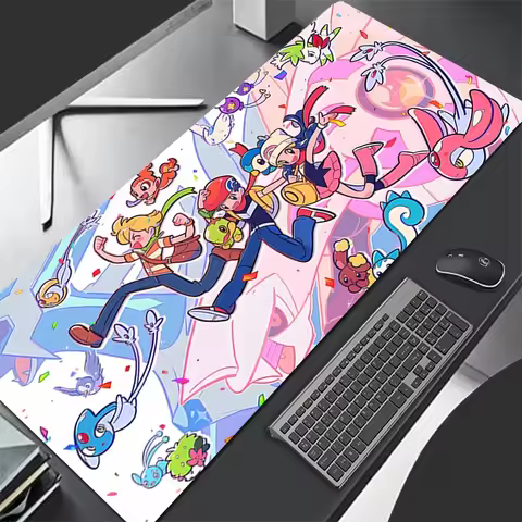 New pokemon Mouse Pad Gaming Carpet Anime Keyboard Pads PC 900x450 Mousepad Pikachu Laptop Extended Desktop Mat for Best Gifts