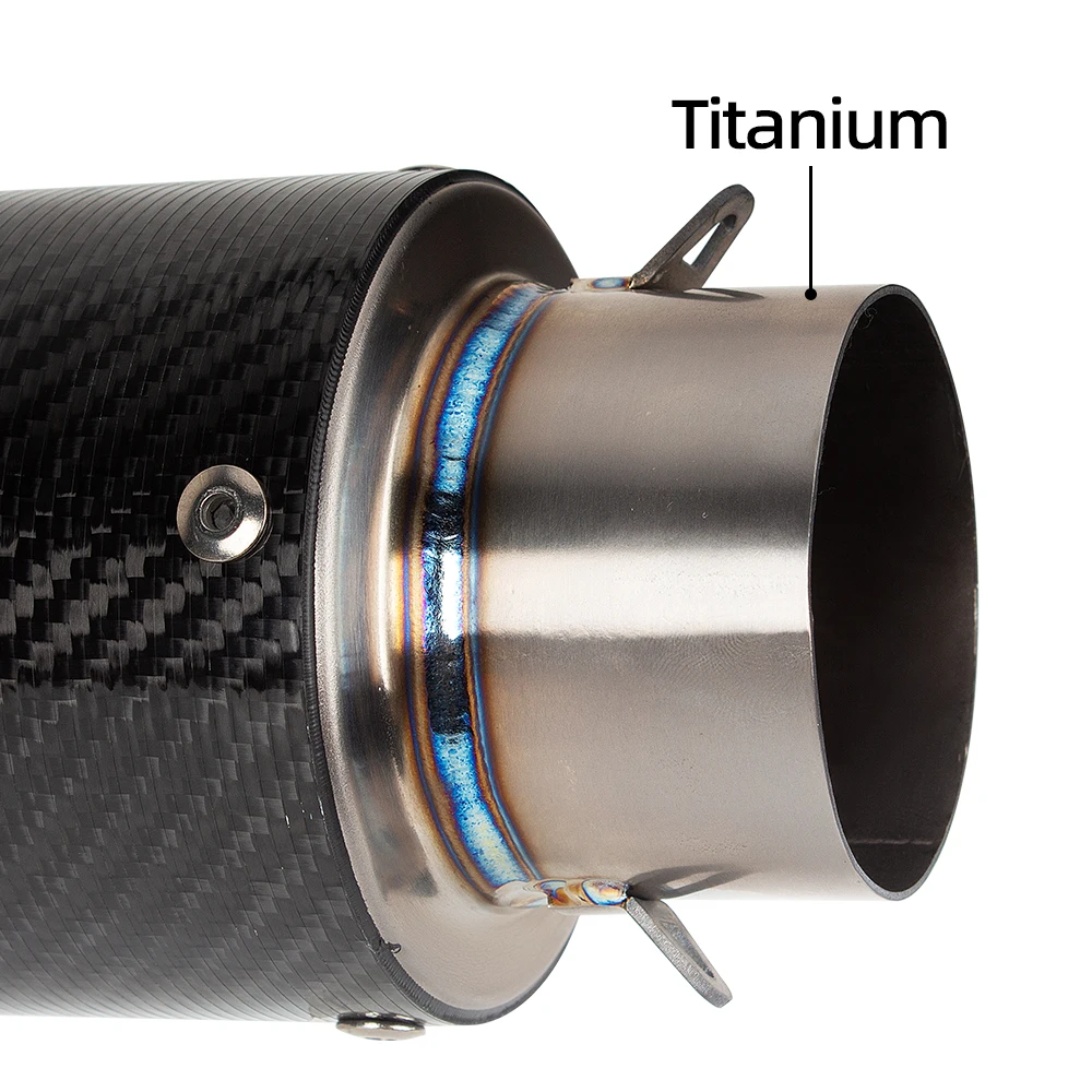 Motorcycle Exhaust Muffler 60MM Racing Escape Kit Tail Tube with DB Killer For GSX8T CB400 CB750 Hornet XL750 NC750X Tracer 700 view 5