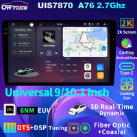 Owtosin 7870 6NM EUV 12G+256G QLED 2K Screen Android 13 Car Multimedia Radio GPS Navigation Player Auto CarPlay Universal 2 DIN