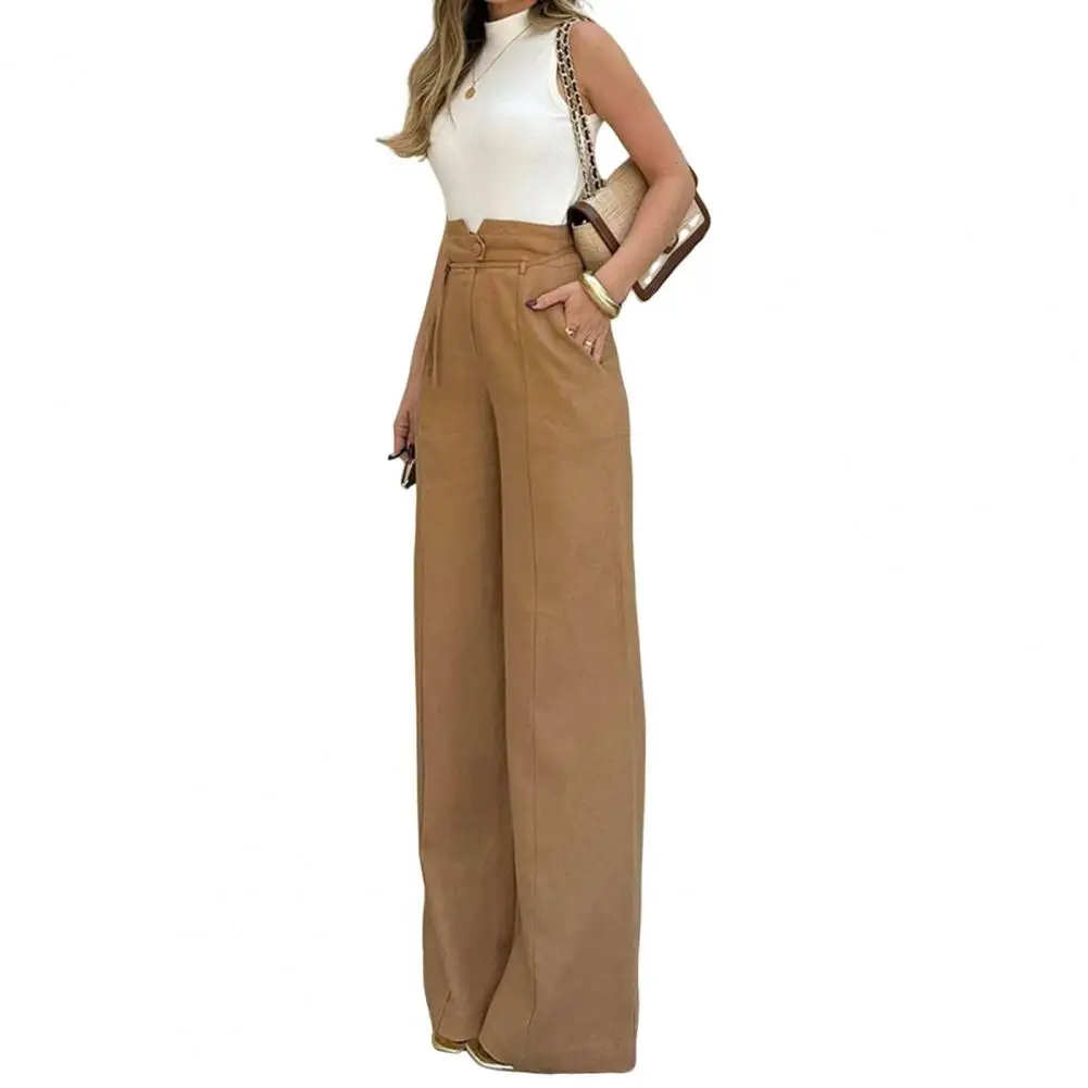 

Women Wide-leg Suit Trousers Women's High Waist Suit Pants Wide-leg Commuter Trousers Autumn Winter Office Straight-leg for Wear