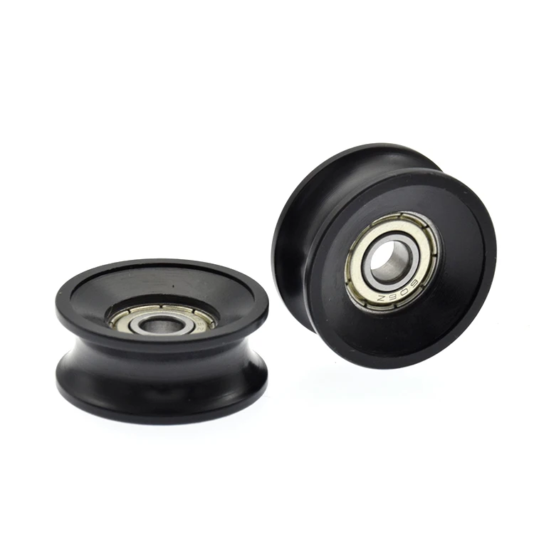 1Pc 6X30X13 606 bearing plastic groove U-groove wheel 10mm track guide wheel door and window pulley