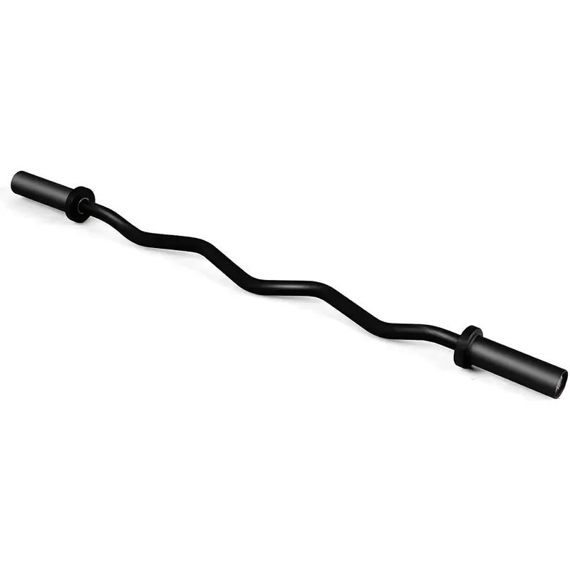 New Product Fitness Steel Curved Standard Cross Dumbbell Olimpic Gym Weight Lifting Smart Curl Barbell Bar