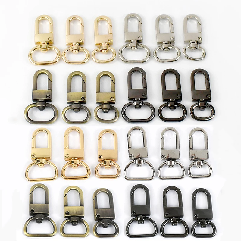 

5/10Pcs 13/16/19mm Metal Lobster Buckles for Bag Strap Swivel Trigger Clip Buckle Dog Collar Webbing Snap Hook Handbag Carabiner