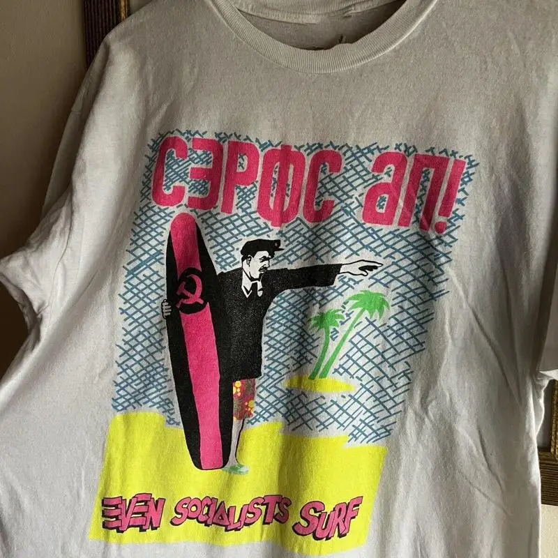 Billy Bragg incluso socialistas Surf Rock camiseta algodón