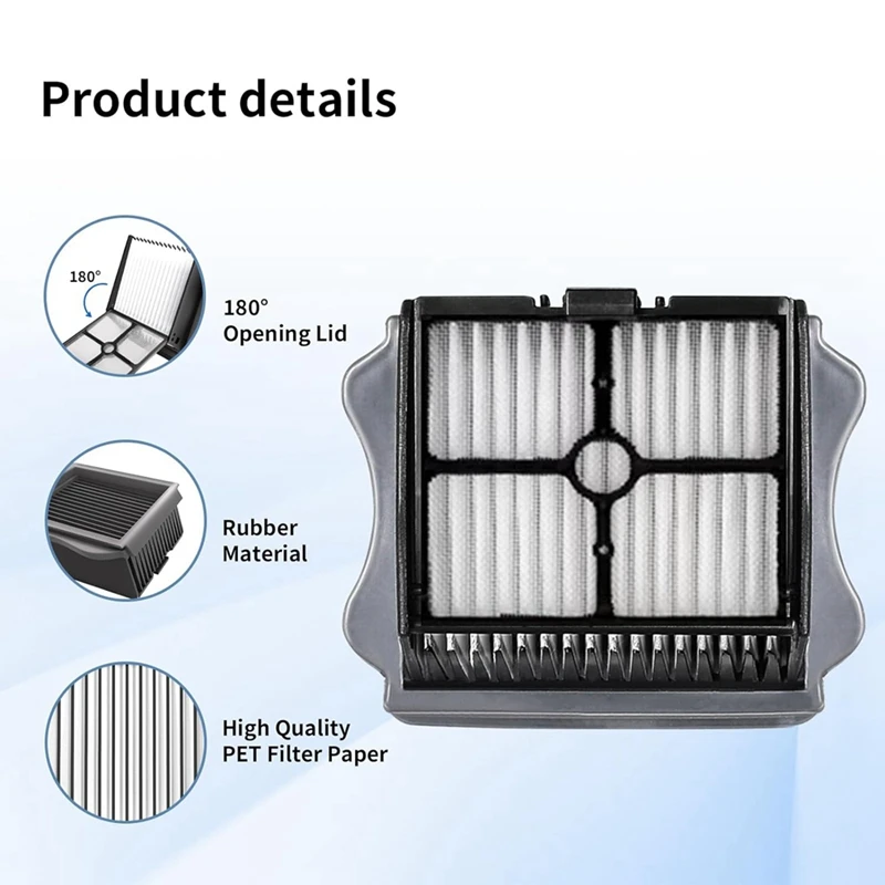 ลูกกลิ้งเปลี่ยนแปรงและตัวกรองสําหรับ Tineco ชั้น ONE S5/ชั้น One S5 Pro เครื่องดูดฝุ่นไร้สายแปรงลูกกลิ้ง