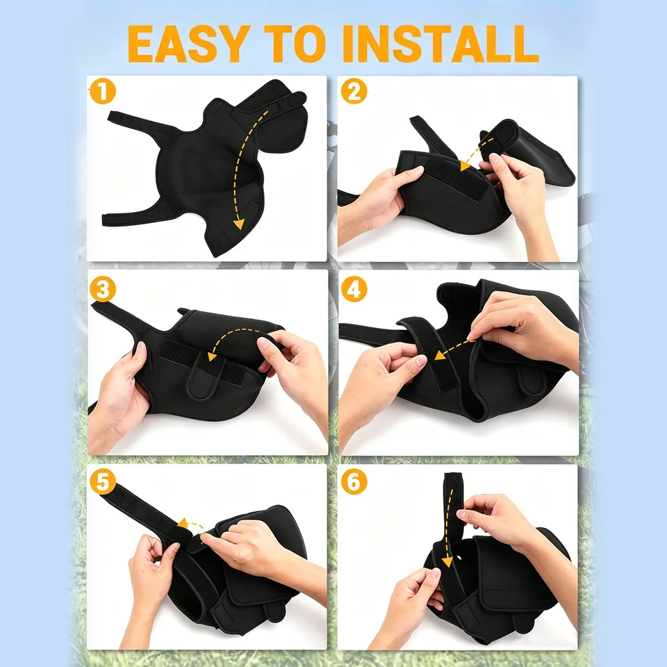 E-Bike Motor Cover Easy Installation Windproof Storage Protection Electric Bike Motor Dustproof Cover for Transportation Storage image 7