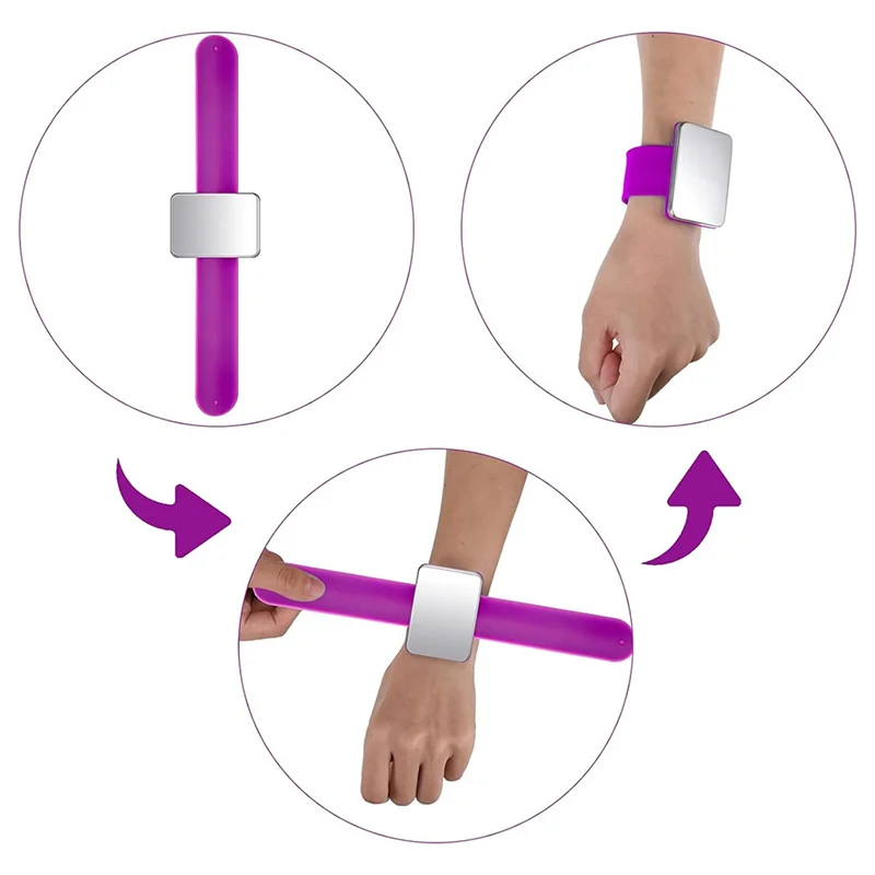 

A66Z Magnetic Wristband For Hair Stylist Pin Wristband Braiders Wristband With 3 PCS Pintail Comb 6 PCS Plastic Clip