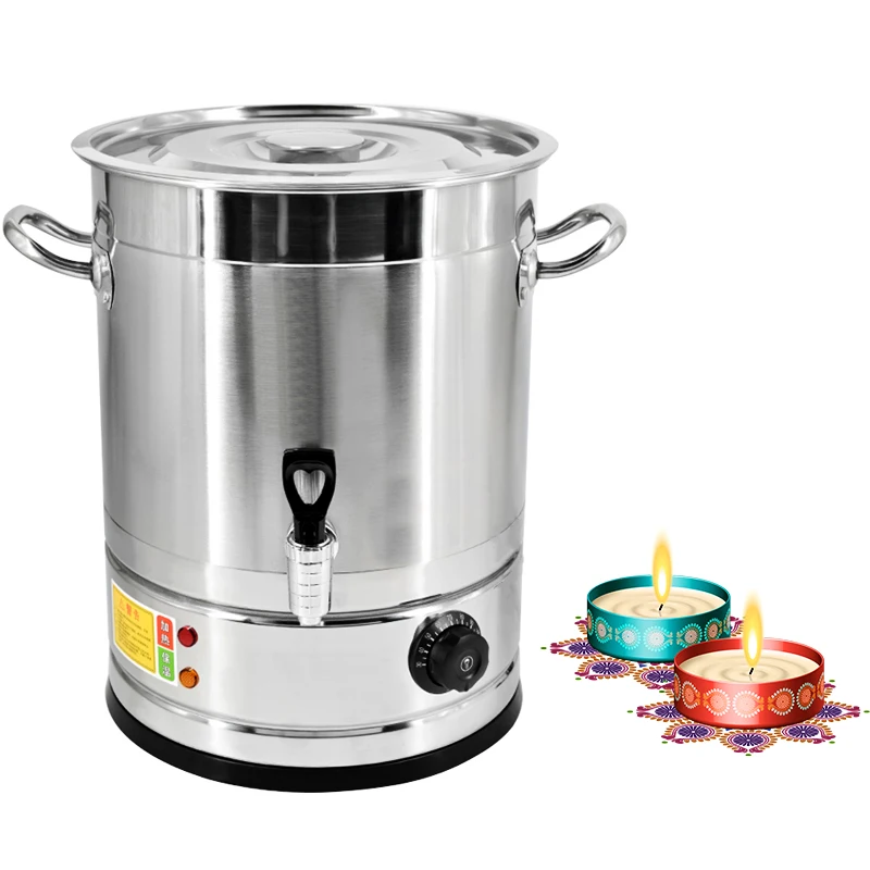 38L-88L  Commercial Stainless Steel Wax Candle Melters Electric Melt Candle Melting Pot