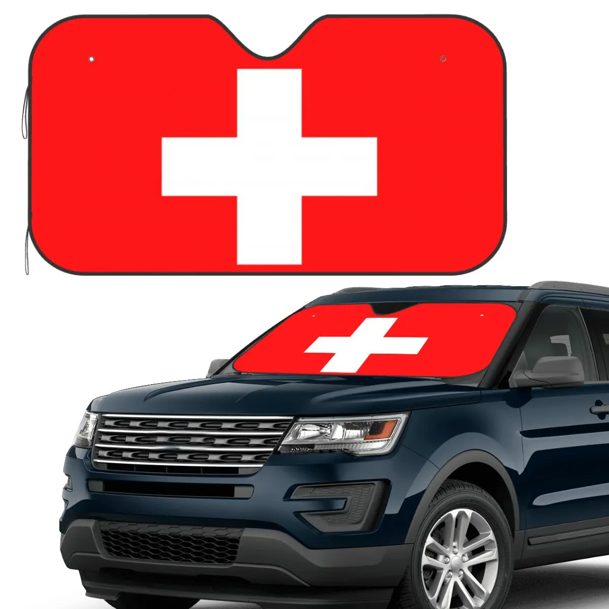 

Швейцарский флаг Швейцарии, солнцезащитный козырек, лобовое стекло автомобиля, переднее лобовое стекло, солнцезащитный козырек, аксессуары, чехлы