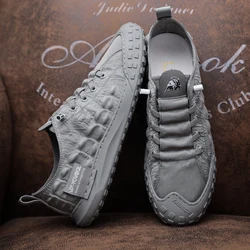 Men's Shoes 2024 Summer New Breathable Canvas Board Shoes Trendy Fashion Casual Shoes Cool and Comfortable Ice Silk Cloth Shoes