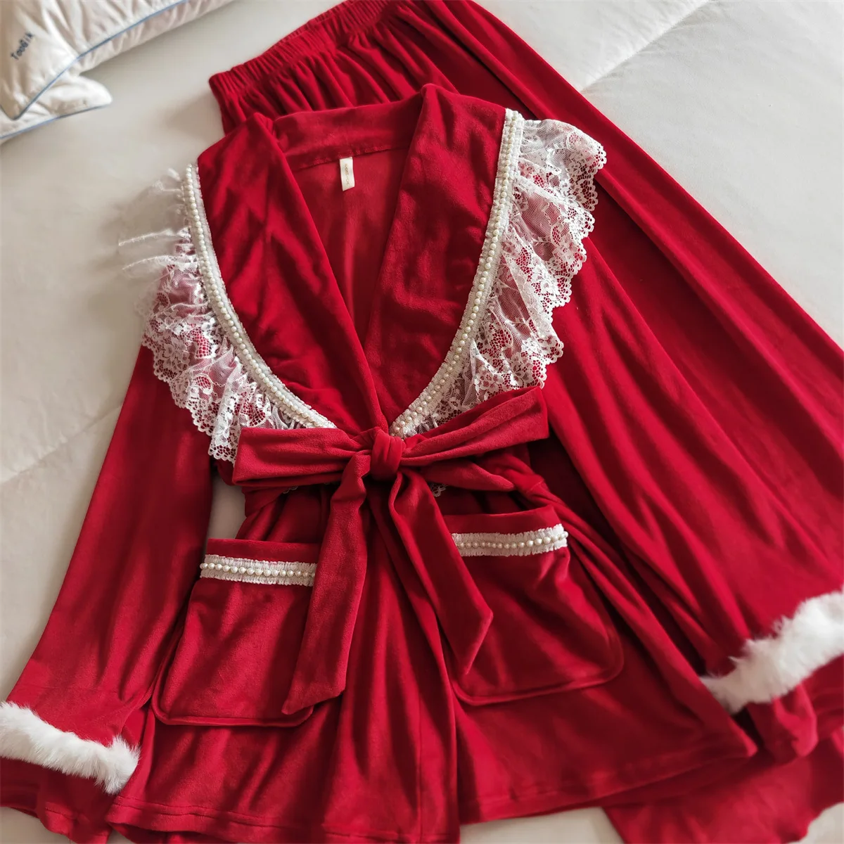 

Женский пижамный комплект, осенняя теплая одежда для сна на зиму, пижамы для сна, пижама с длинными рукавами, женская пижама, женская домашняя одежда