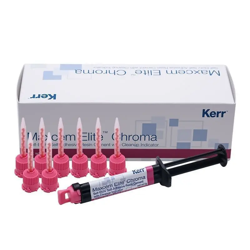 الأسنان كير ماكسيم النخبة كروما اللون تغيير المزدوج علاج الراتنج الاسمنت النقش الذاتي ومواد راتينج الأسنان ذاتية اللصق