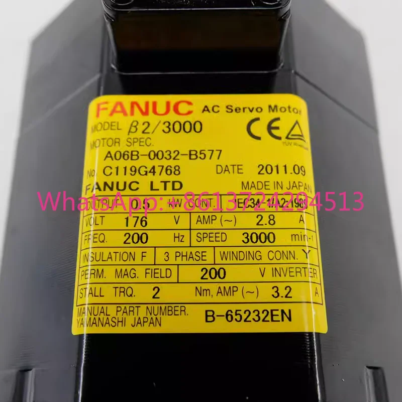 

A06B-0032-B577 новый двигатель Fanuc в наличии, быстрая доставка