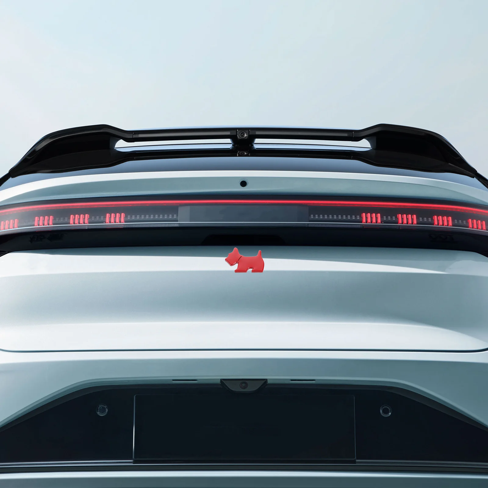 

Cute Waterproof Metal Dog Car Sticker Durable Cartoon Pet Decal Tail Side Body Car Decoration Window Stickers for Vehicles