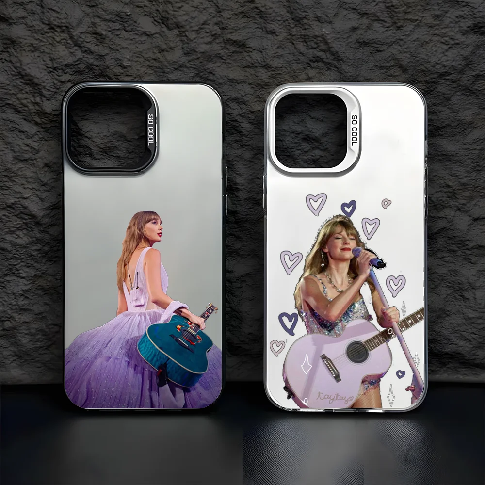 Taylor Swift Phone Case For Apple 11 12 13 14 15 16Pro Max Plus Protect Plating Phone Cover