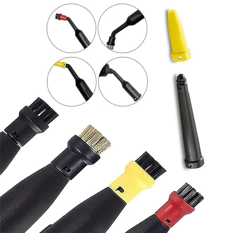 Conjunto de escova de bico comum para karcher sc1 sc2 sc3 sc4 sc5 sc7 peças de reposição para limpeza a vapor remoção de manchas teimosa