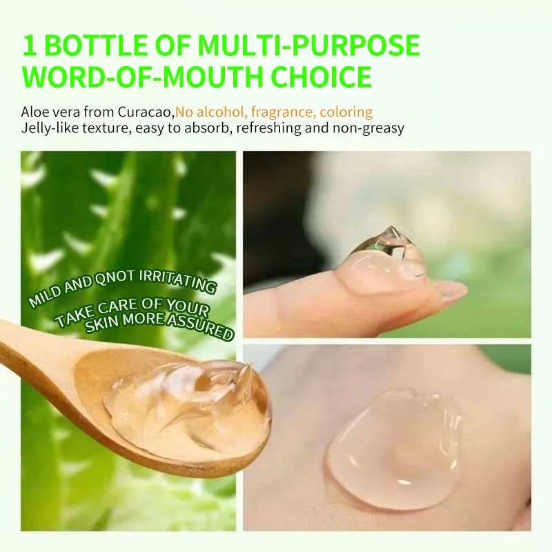 

1/2/3pcs Aloe Vera Moisturizing Gel Refreshing Non Sticky Facial Facial Cream Wash free Aloevera Skin Care Product