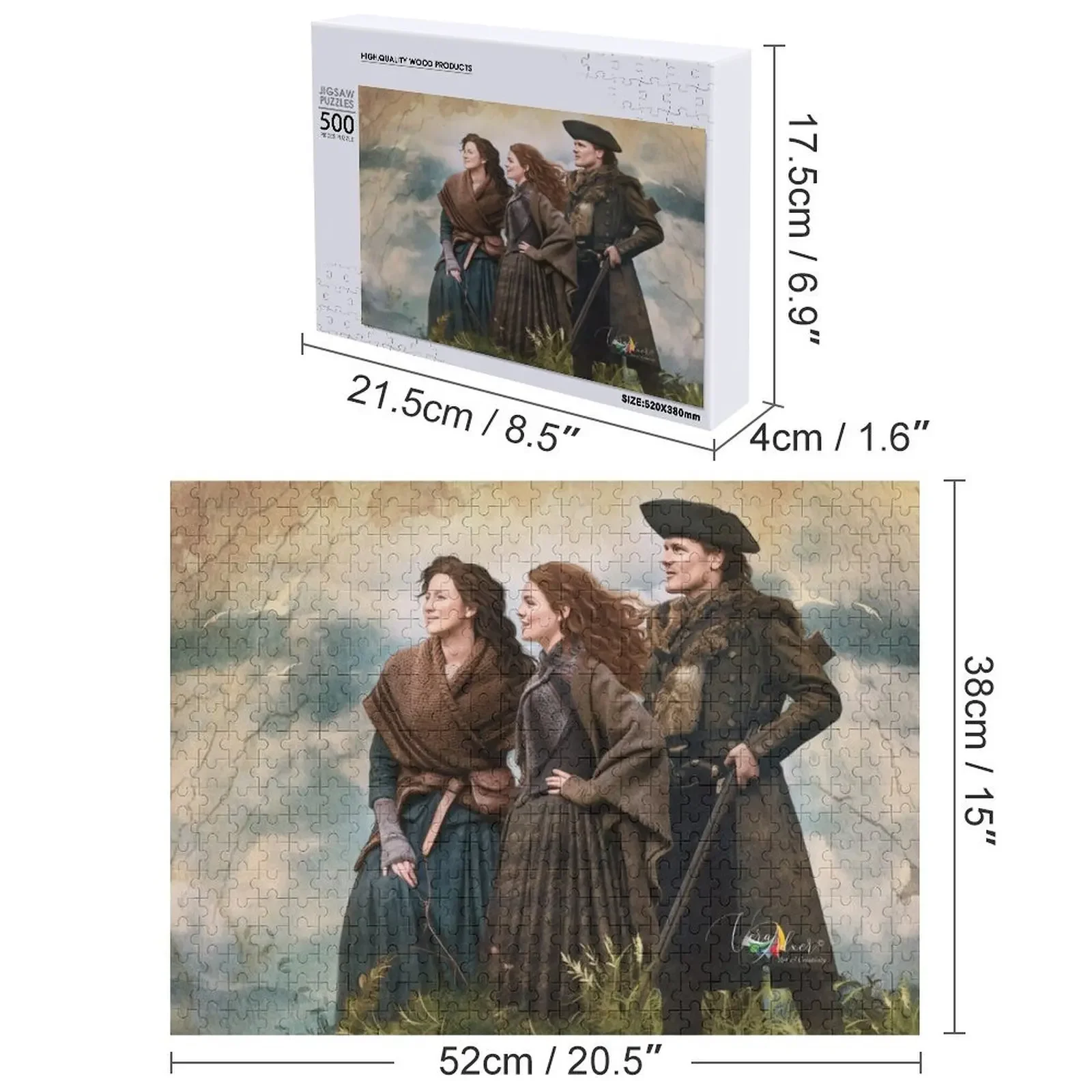 العائلة معًا أحجية الصور المقطوعة الخشبية على شكل حيوانات للأطفال الصغار، ألغاز خشبية مخصصة للصور #4