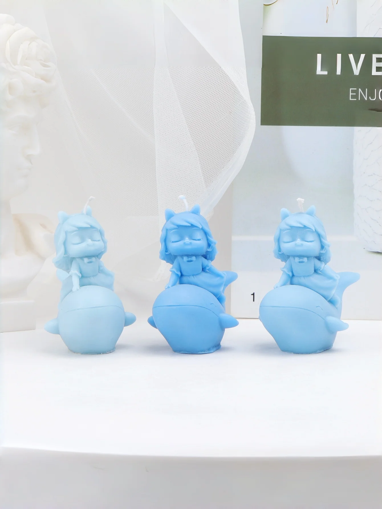 

3D форма для верховой езды в виде дельфина, мультяшная кит, девушка, силиконовая форма для свечей, сделай сам, человеческая рыба, мыло, смола, гипс, инструмент для изготовления домашнего декора