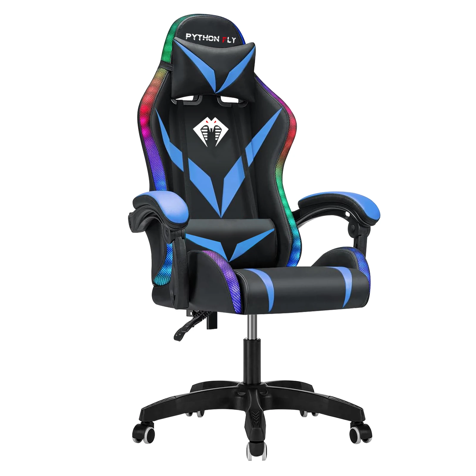 Cadeira ergonômica para jogos e escritório Python FLY,com iluminação RGB,cadeira para jogos,cadeira de escritório,envio do Brasi