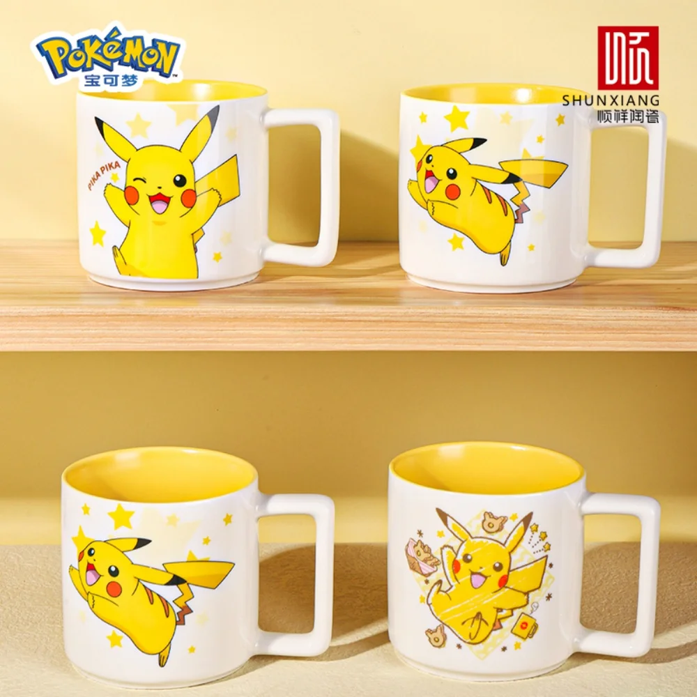 SHUNXIANG Pokémon مرخص بيكاتشو أكواب السيراميك كوب حليب لطيف شرب أدوات المائدة فنجان القهوة هدية الحلوى Kawaii درينكوير المطبخ #4