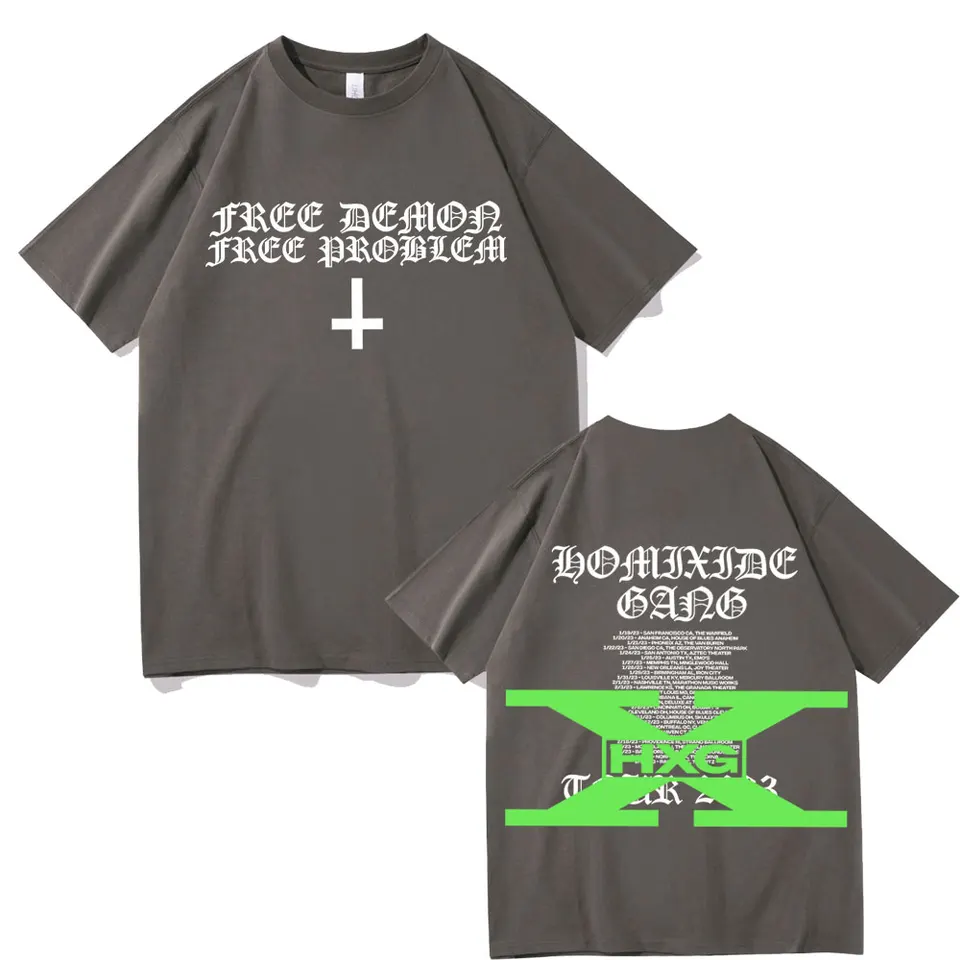 Rapper Homixide Gang Shot or Not Graphic T-shirt Playboi Carti
