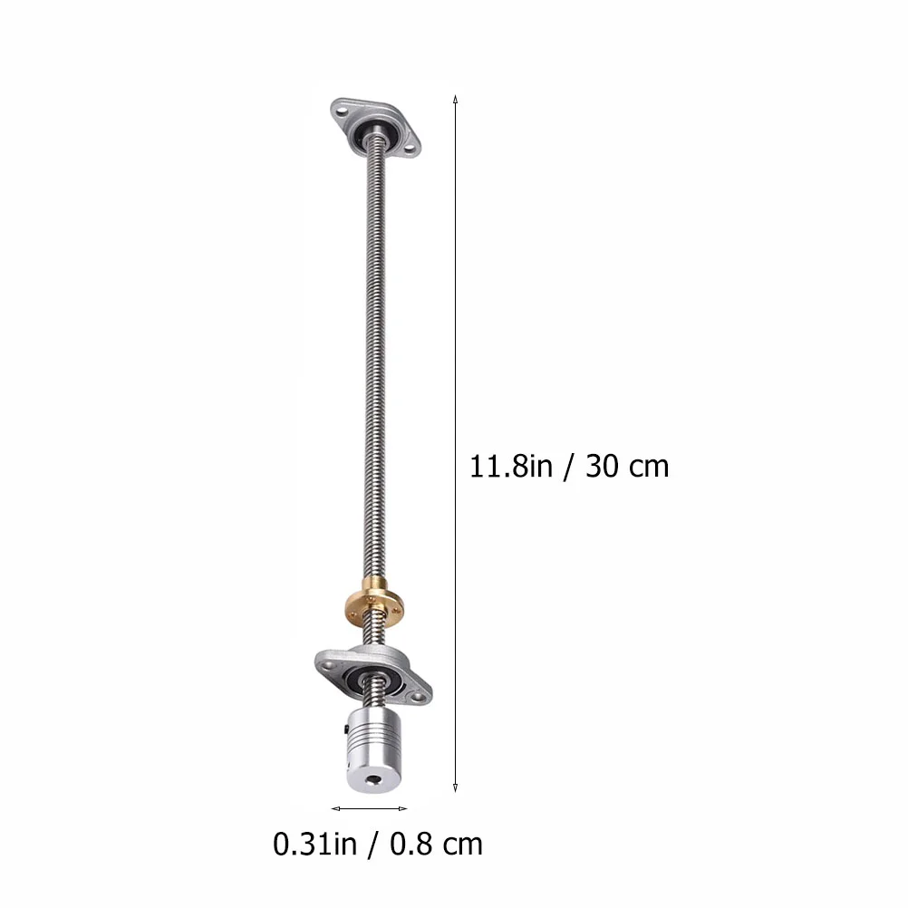 Frasco Accesorios para impresora 3d Tornillo de avance T8 Motor paso a paso horizontal Varilla roscada