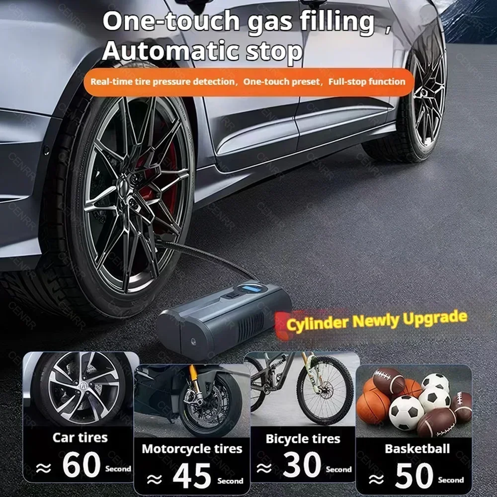 

Digital Air Compressor Portable Air Injector Electric Wireless Car Tire Inflator Air Pump For Car Tyre Bike Motorcycle Ball Boat