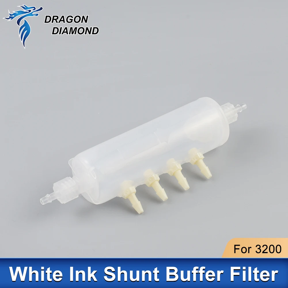 white Ink Shunt Buffer filter for Epson XP600 4720 I3200 printhead Ink Circulation Splitter Diverter for DTF DTG printer - Image 4
