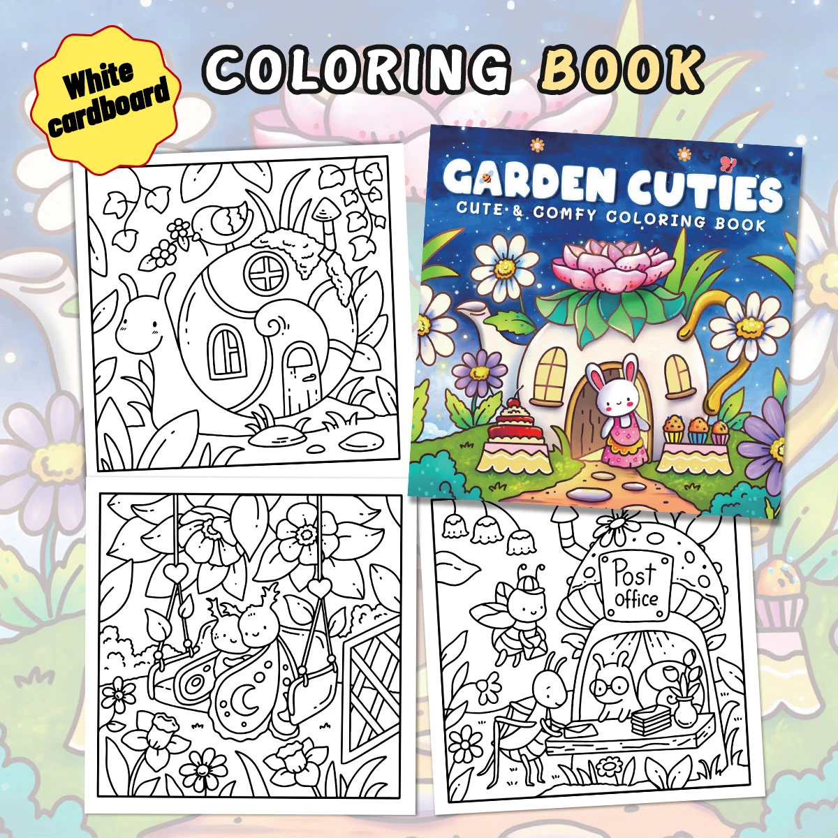 Cute Creatures Coloring Book: Explore illustrations of small animals' daily lives and inspire creative doodling.