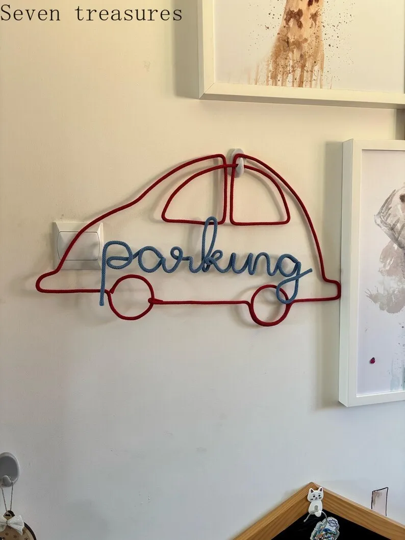 

Personalized Handmade Name Car Decorations for Kids' Rooms Birthday Decorations, Room Beautification Gifts for Boys and Girls