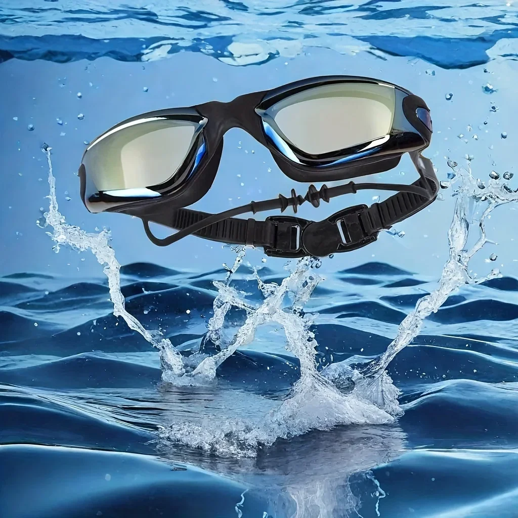 

Противотуманные очки для плавания HD для взрослых с широким панорамным обзором — прочный материал ПК