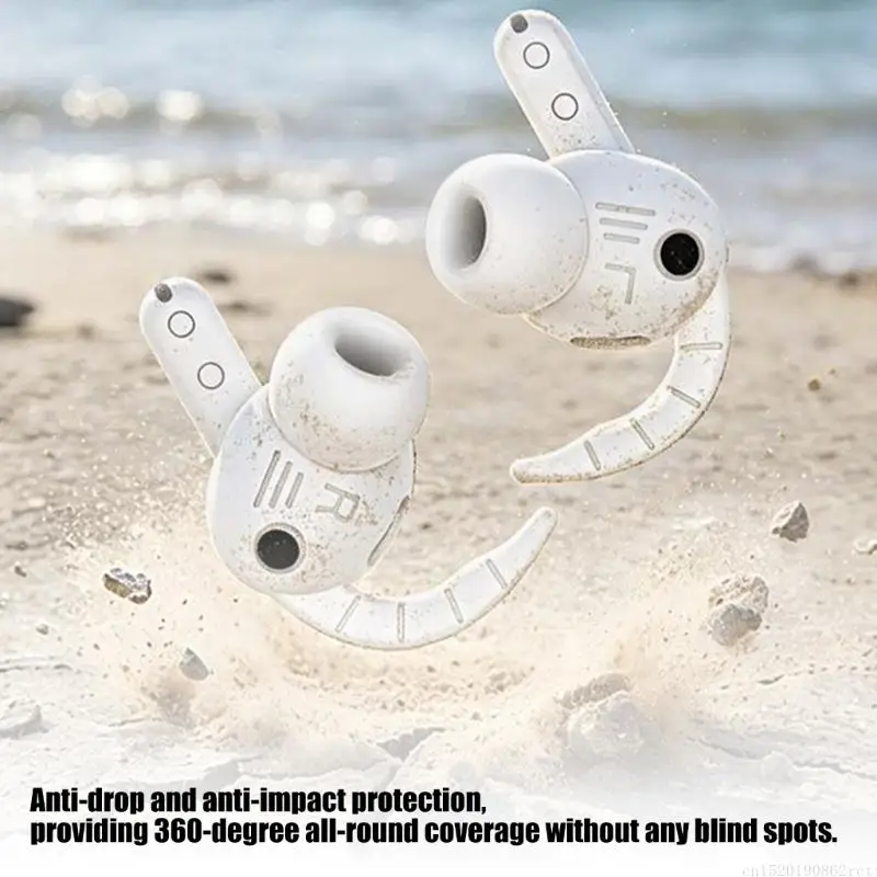 

D5BB Silicone Wrap Sleeve Guard Shell Earbuds Housing Case From Daily Wear And Tear