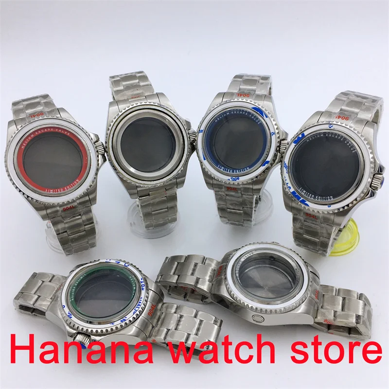 

BLIGER 43mm silver case sapphire glass NH34 NH35A NH36 PT5000 ETA2836 2824 Miyota8215 Pearl DG2813 3804 movement stainless steel