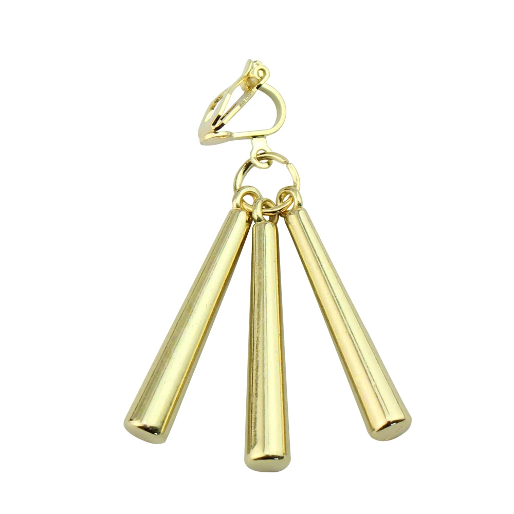 أنيمي رورونوا زورو تأثيري أقراط سورون الأذن كليب الذهبي الفضة اللون قلادة هوك أقراط للنساء الرجال المجوهرات المشجعين الهدايا