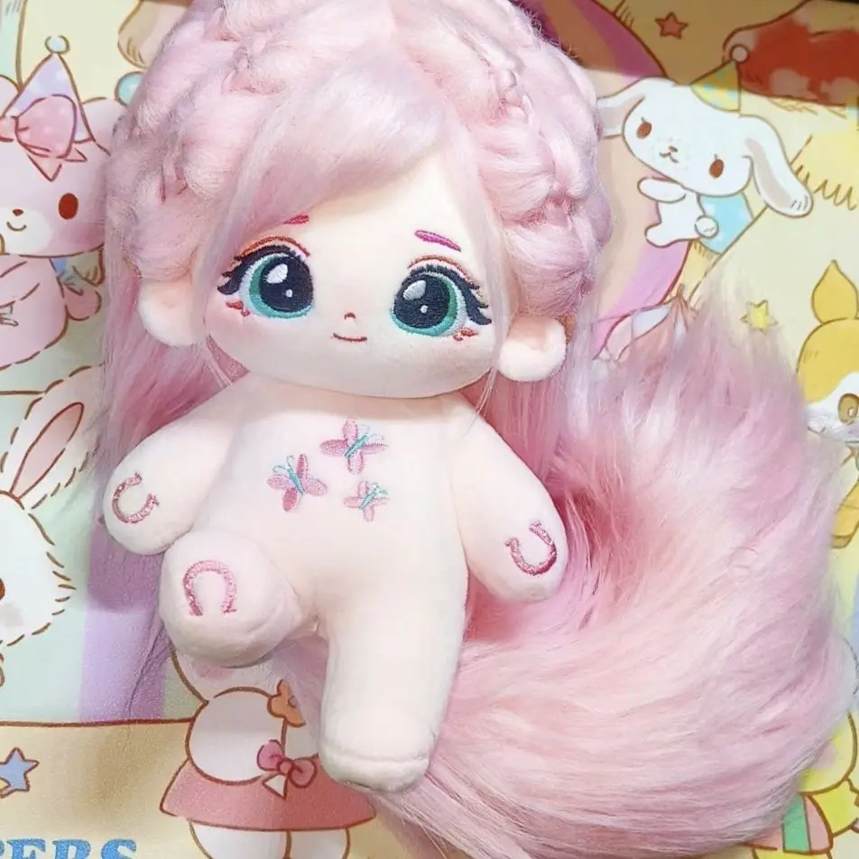 Miniso Toy Pony Rourou Doll Anime Fluttershy Pinkie Pie Cartoon Soft Decor Cute Girl Gift Toy