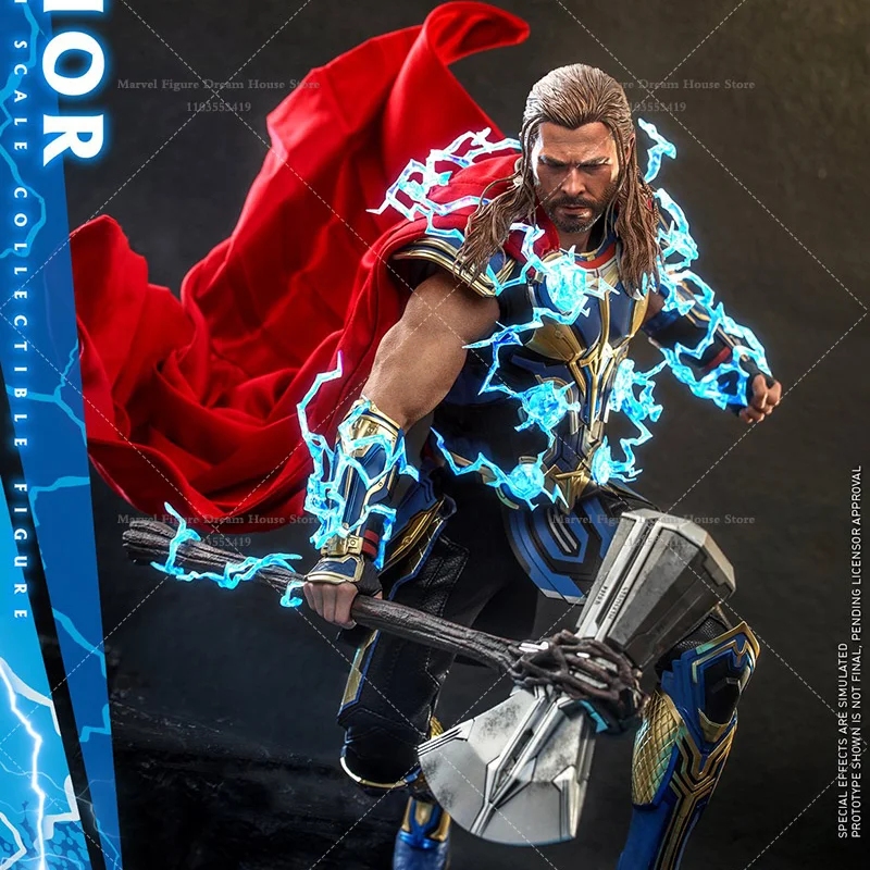 HOTTOYS MMS656 1/6 Scale Marvel Thor Love and Thunder Saul Defend Asgard Divine Divinity 12-inch Full Set Action Figure Soldier