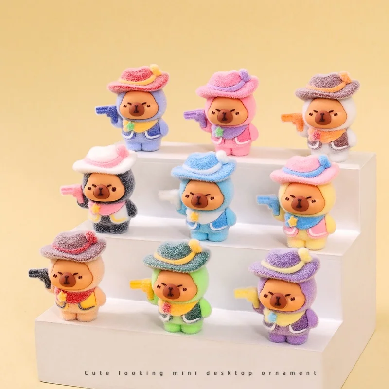 

Мультяшная плюшевая кукла-капибара, модная игрушка DIY, сюрприз-бокс, маленькое украшение для гостиной/рабочего стола, подарочный пакет-сюрприз