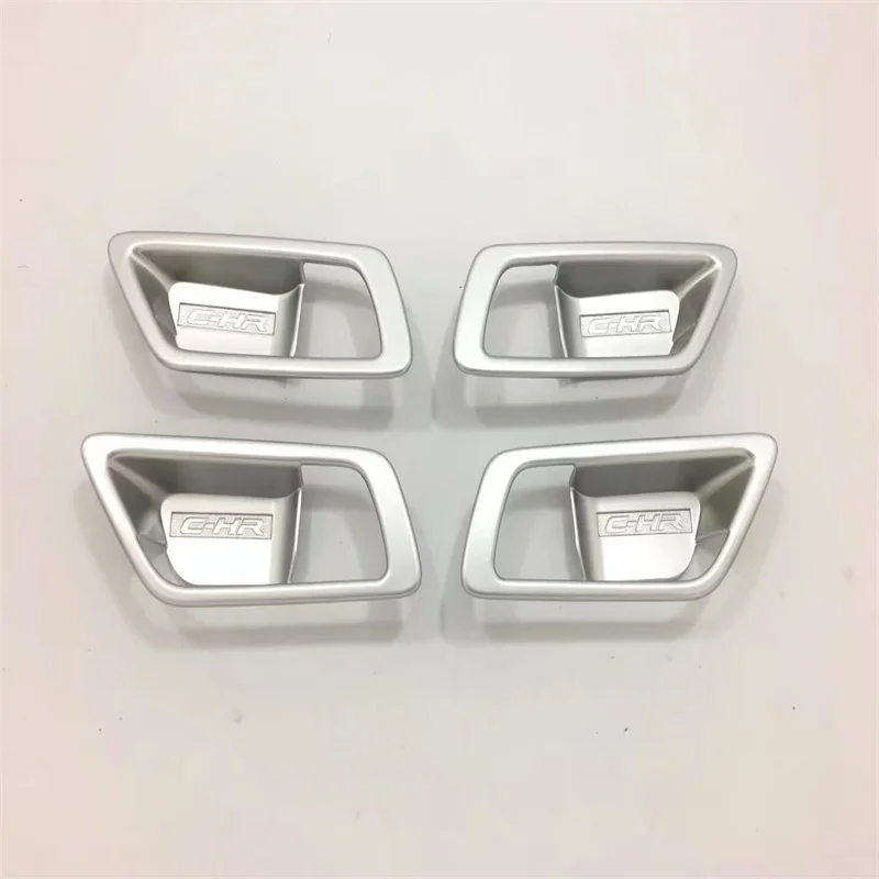 For Toyota C-HR 20162017 2018 ABS Interior Door Handle Bowl Panel Cover Trim Chromed  Car Accessories