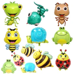 Frog, mantis, ladybug and other insect shaped series aluminum film balloon jungle themed birthday party party, baby shower party