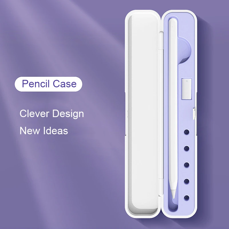 

Portable Pencil Storage Box for Apple Pencil Holder Portable Hard Cover Portable Case For Airpods Air Pods Apple Pencil Accessor