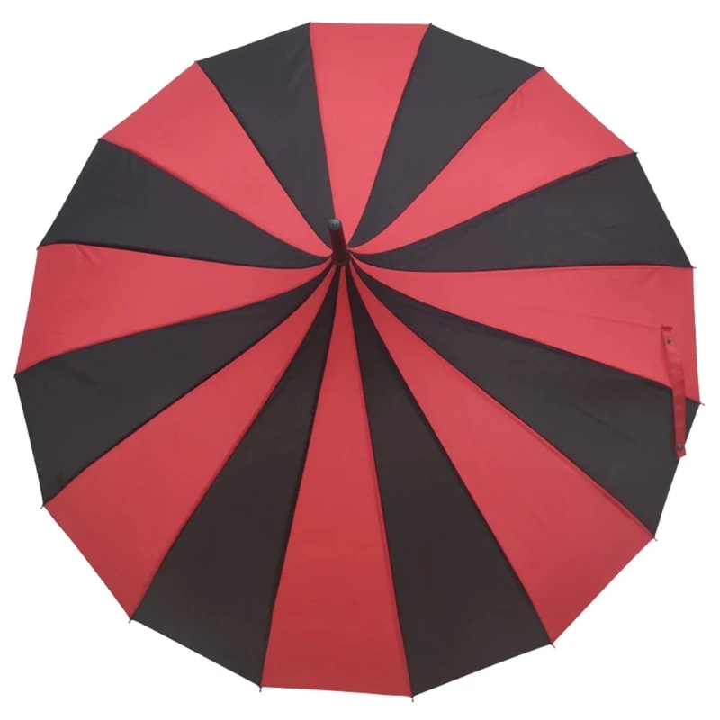 Stylish Pagoda Umbrella Sun Rain Windproof Umbrella Large Umbrella Colorful Strips Umbrellas for Women