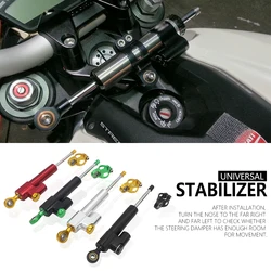 Universal Motorcycle Adjustable Steering Damper Stabilizer For Yamaha MT10 MT07 MT09 MT03 For Honda CBR600RR CB1000R CB650F